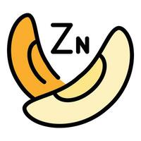 Zn food icon vector flat