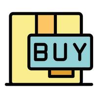 Buy product icon vector flat