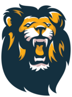 coloré Lion animal bête tête sport logo png