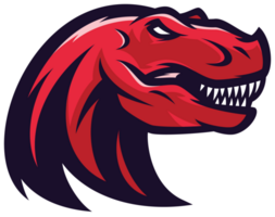 Animal Angry Dinosaur Head Beast Colorful Sport Mascot png