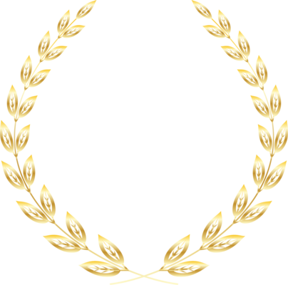 Gold Laurel Wreath PNGs for Free Download
