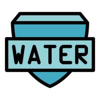 Save water icon vector flat