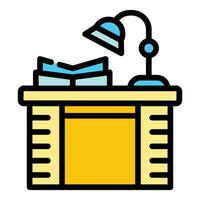 Homework desktop icon vector flat