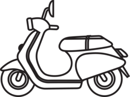 Icon Motorcycle Adventure Object Vintage Line Art png