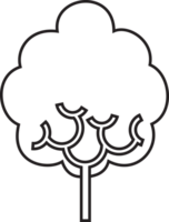 Icon Tree Adventure Object Vintage Line Art png