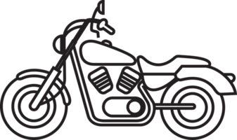 Icon Motorcycle Adventure Object Vintage Line Art png