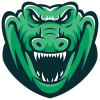 coloré crocodile animal bête tête sport logo png