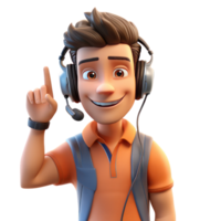 Call center people working wearing headsets, microphones, talking to customers. Customer support help, hotline operators consult, Customer service, global online technical support. png