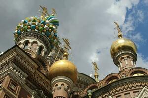 The Church of the Savior on Spilled Blood, one of the main attractions of St. Petersburg, Russia. This church was built on the spot where Tsar Alexander II was assassinated photo