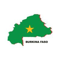 BURKINA FASO map icon vector