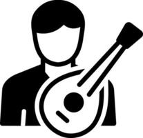 solid icon for folk vector