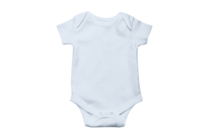 Blank baby blue bodysuit isolated png