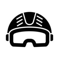 casco vector glifo icono para personal y comercial usar.