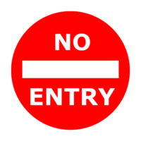 No entry sign illustration png