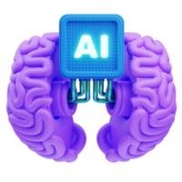 Machine Learning 3D Illustration png