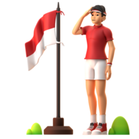 Charakter Unabhängigkeit Tag von Indonesien png