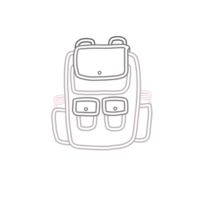 Gray Backpack for decor png