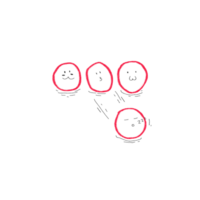 rood radijs gesneden tekenfilm tekening png