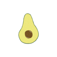 Avocado drawing for decor png