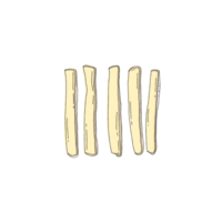 Potato sticks drawing for decor png