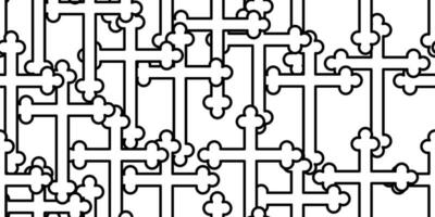 abstract christian cross seamless pattern vector
