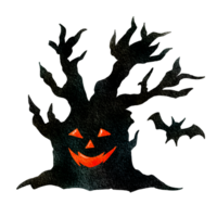 The isolated Devil's Tree and the bat png