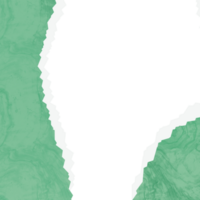 vert texturé papier déchiré png