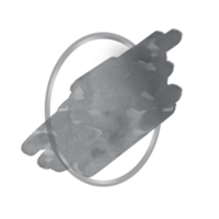 lujo oval plata marco png