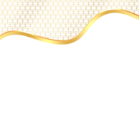 Simple Golden Islamic Pattern Border png