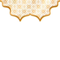 Golden Islamic Pattern Border png