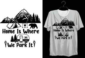 Camping T-shirt Design. Funny Gift Camping T-shirt Design For Camp Lovers. Typography, Custom, Vector t-shirt design. World All Camper T-shirt Design For Adventure