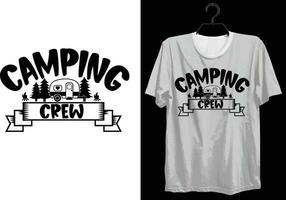 Camping T-shirt Design. Funny Gift Camping T-shirt Design For Camp Lovers. Typography, Custom, Vector t-shirt design. World All Camper T-shirt Design For Adventure