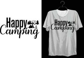 Camping T-shirt Design. Funny Gift Camping T-shirt Design For Camp Lovers. Typography, Custom, Vector t-shirt design. World All Camper T-shirt Design For Adventure.