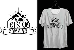 Camping T-shirt Design. Funny Gift Camping T-shirt Design For Camp Lovers. Typography, Custom, Vector t-shirt design. World All Camper T-shirt Design For Adventure