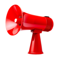 Red Megaphone Transparent Generative Ai png