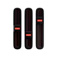 3d. icoon equalizer met rood licht geïsoleerd Aan transparant achtergrond. png