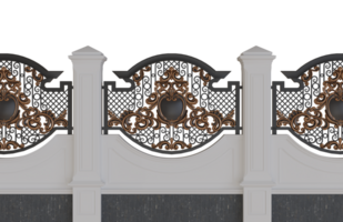 Black Iron Wrought Classic Gate Fences png