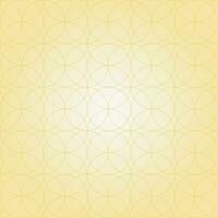 Abstract circle geometric pattern striped gold on yellow background fabric vector