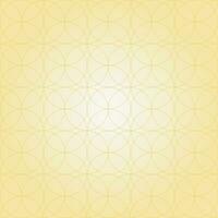 Abstract circle geometric pattern striped gold on yellow background fabric vector