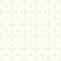 Abstract circle geometric pattern striped gold on yellow background fabric vector