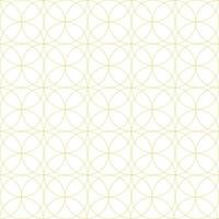 Abstract circle geometric pattern striped gold on yellow background fabric vector