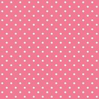 pink and white seamless polka dot pattern vector