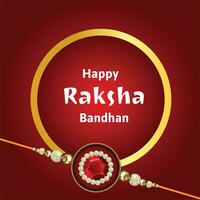 Happy Raksha Bandhan Indian Hindu Festival Celebration Vector Design