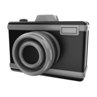 3d Renderização Câmera ícone objeto png