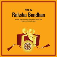 Happy Raksha Bandhan Indian Hindu Festival Celebration Vector Design