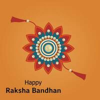 contento raksha Bandhan indio hindú festival celebracion vector diseño