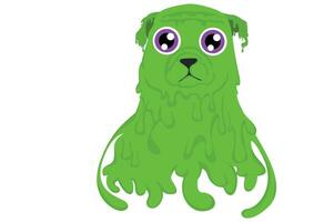 Green Slime Bulldog Svg, Halloween Svg vector