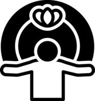 solid icon for spiritual vector