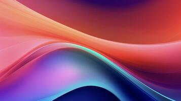 a colorful abstract background with waves ai generated photo