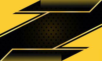 abstract yellow black frame design innovation concept layout background vector